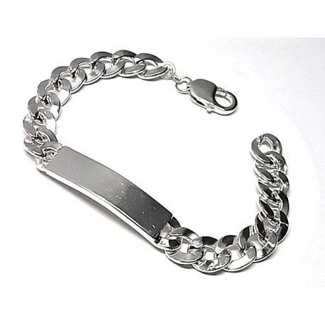 Esclava barbada martilleada de Plata de ley