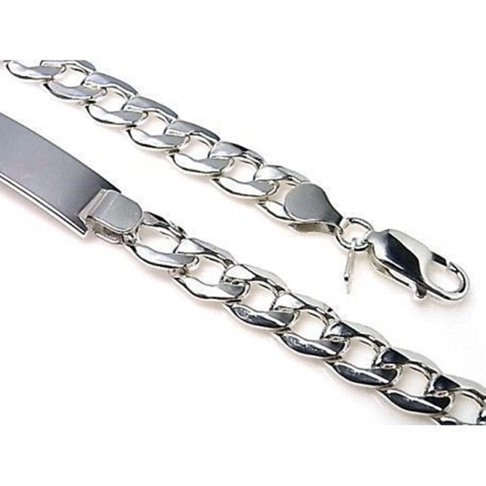Esclava de Plata de ley modelo barbada 20 cm. 2