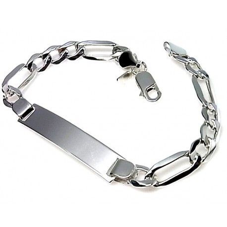 Esclava de Plata alternada 3+1    18,5 Cm.