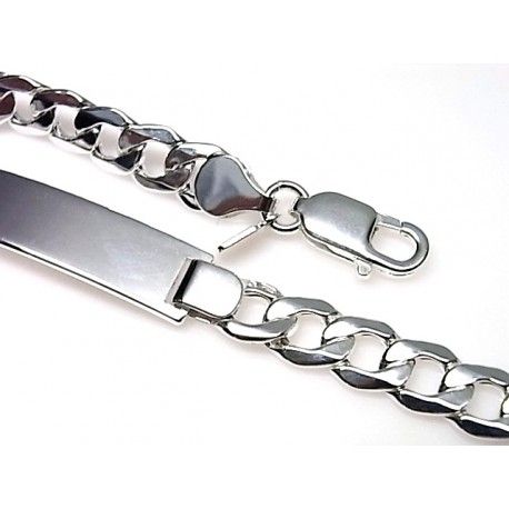 Esclava hueca barbada de Plata de ley 19,5 Cm. 1