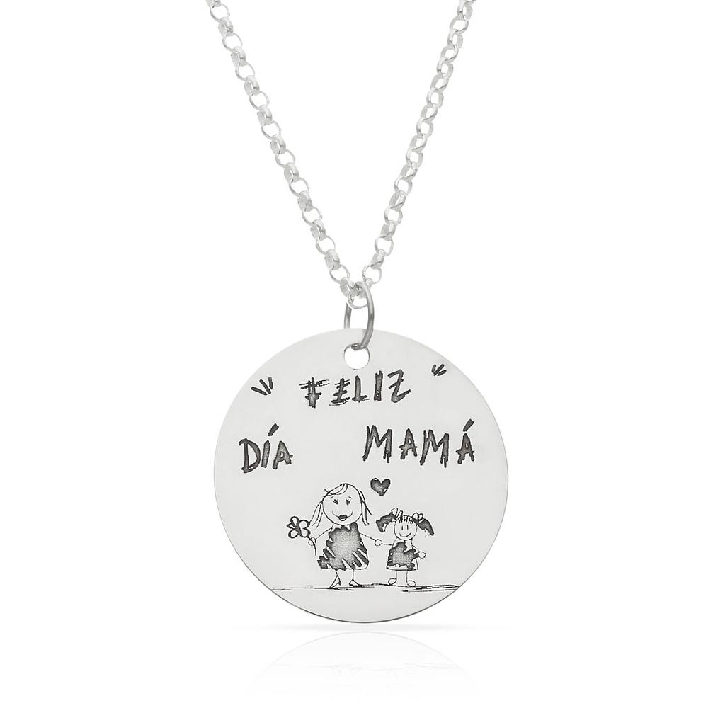 Gargantilla de Plata de ley 925 Personalizada con Tu Dibujo