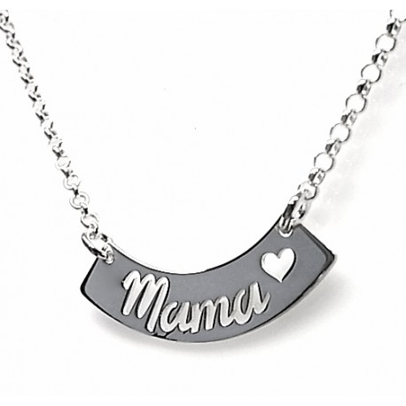 Gargantilla mamá corazón de Plata