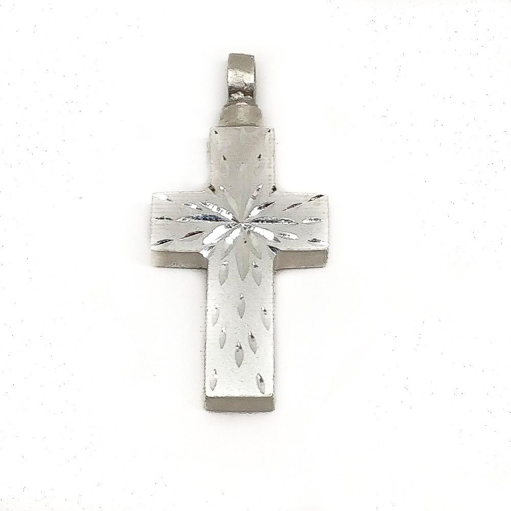 Guardacenizas cruz de Plata de ley 17 x 34 Mm.