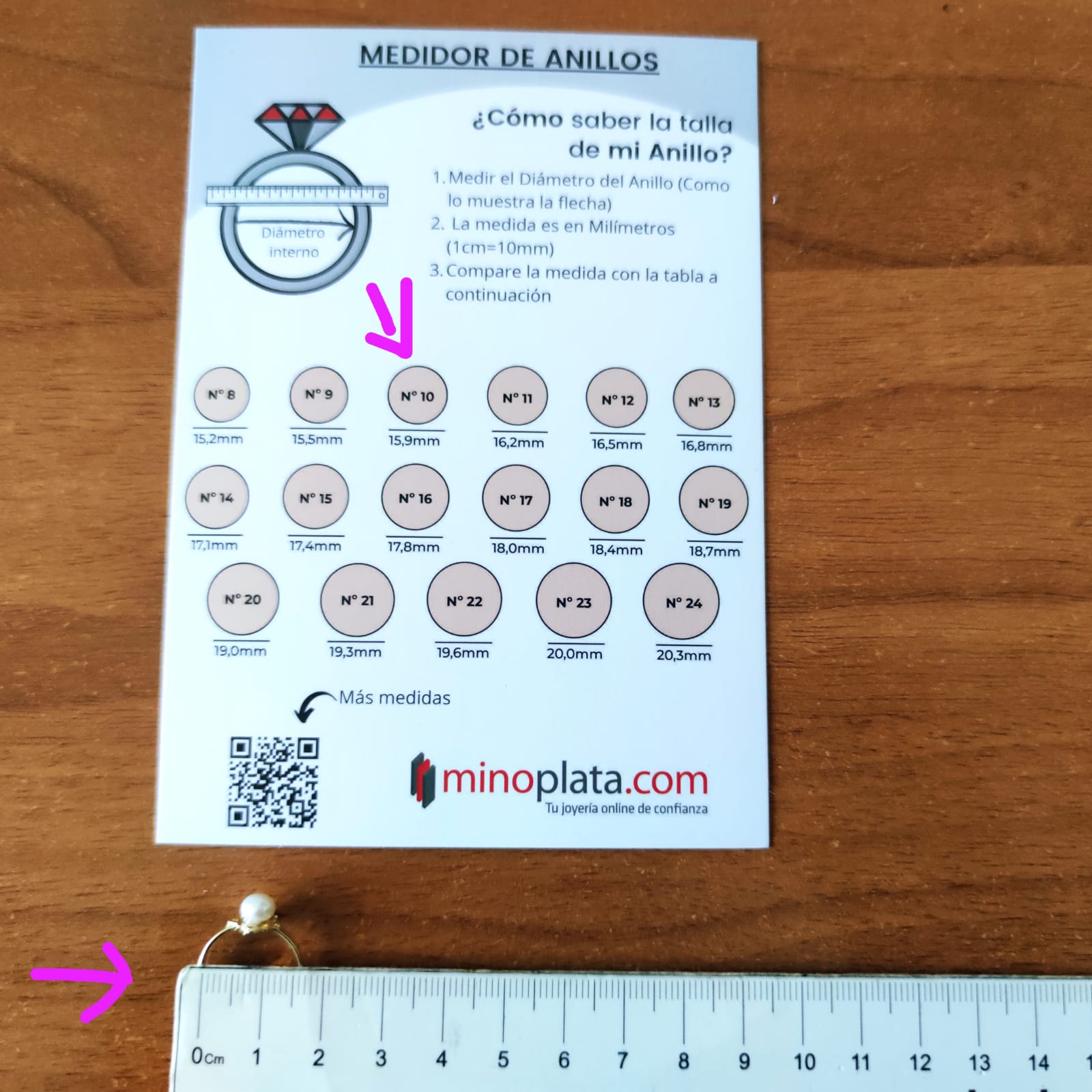 Juego Comunión Pendientes y Anillo de Plata chapada Oro y Perlas cultivadas 5