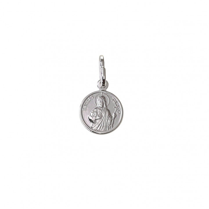 Medalla San Judas Tadeo de Plata de ley 925 10mm