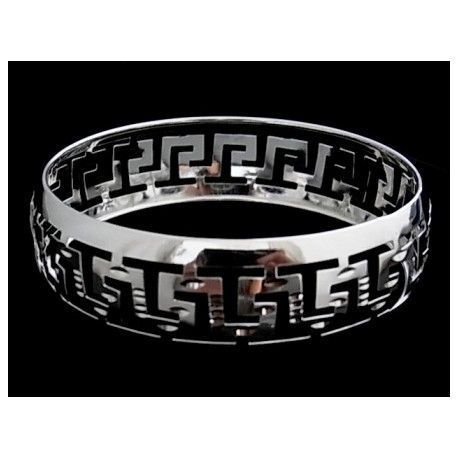 Pulsera moruna de Plata de ley 20 Mm.