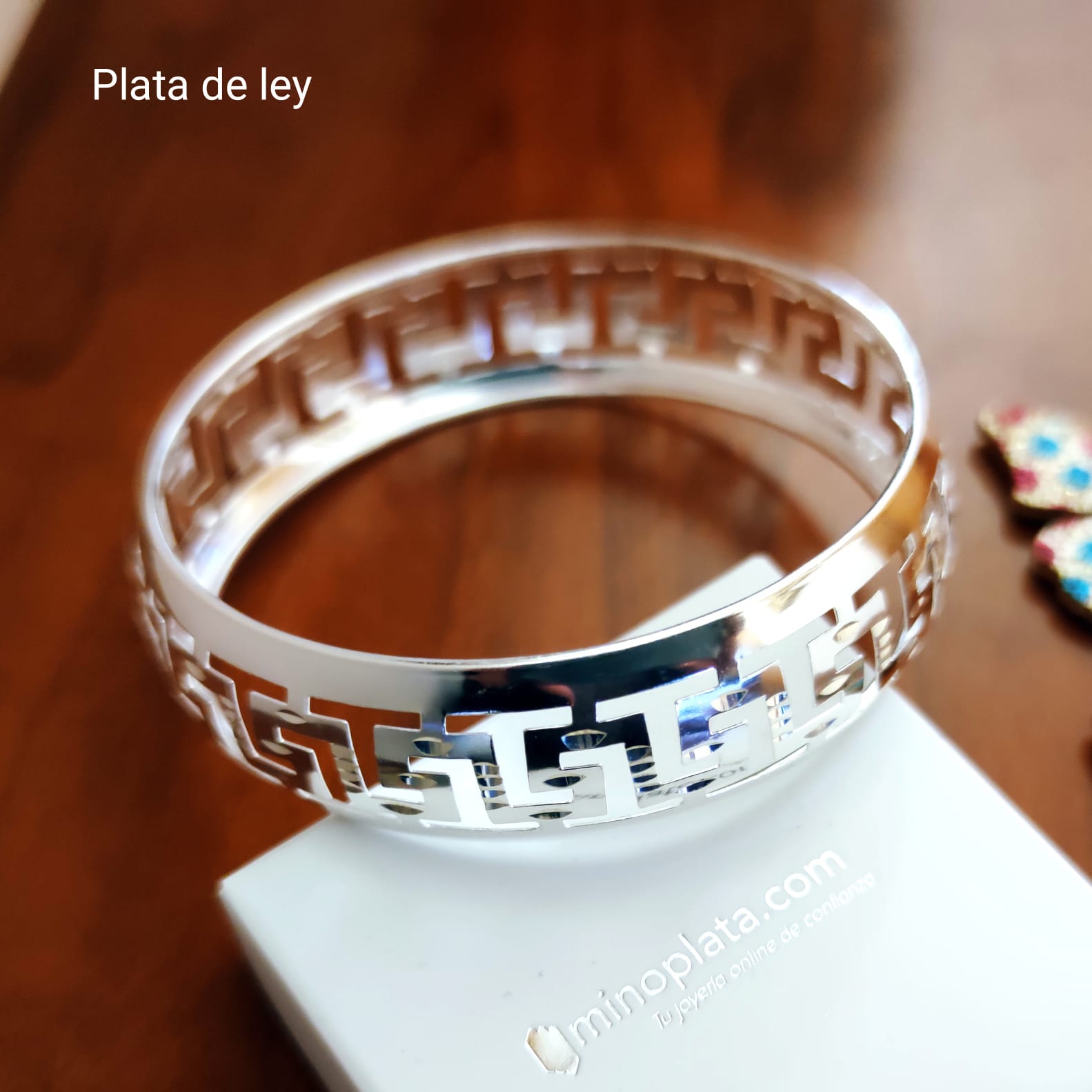 Pulsera moruna de Plata de ley 20 Mm. 2