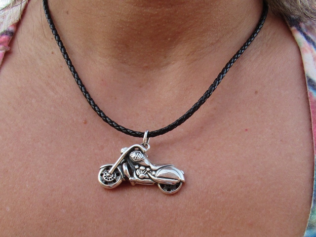 Colgante moto Harley-Davidson de Plata 1