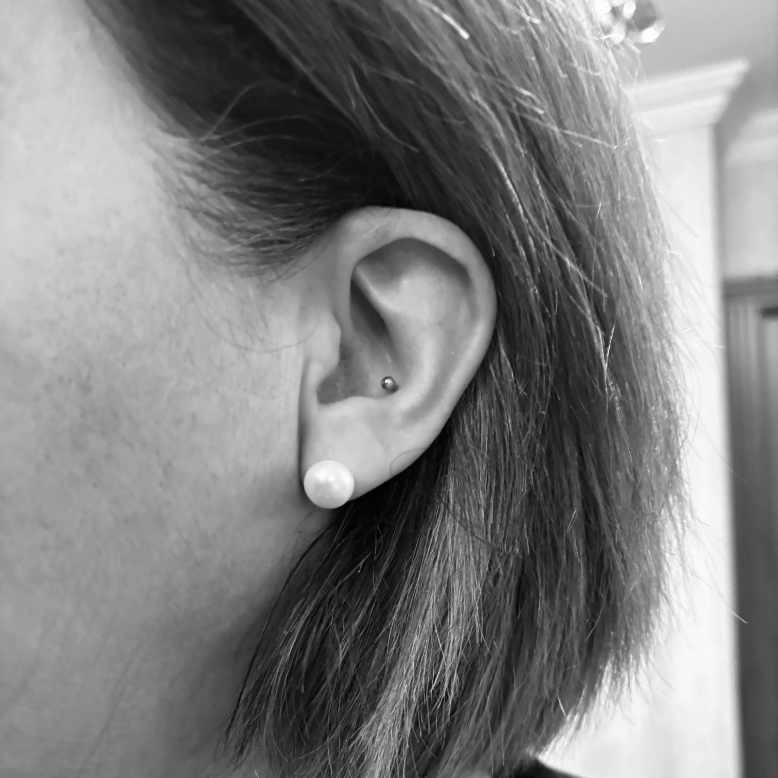 Pendientes de Plata y Perla boton 10 Mm. 3