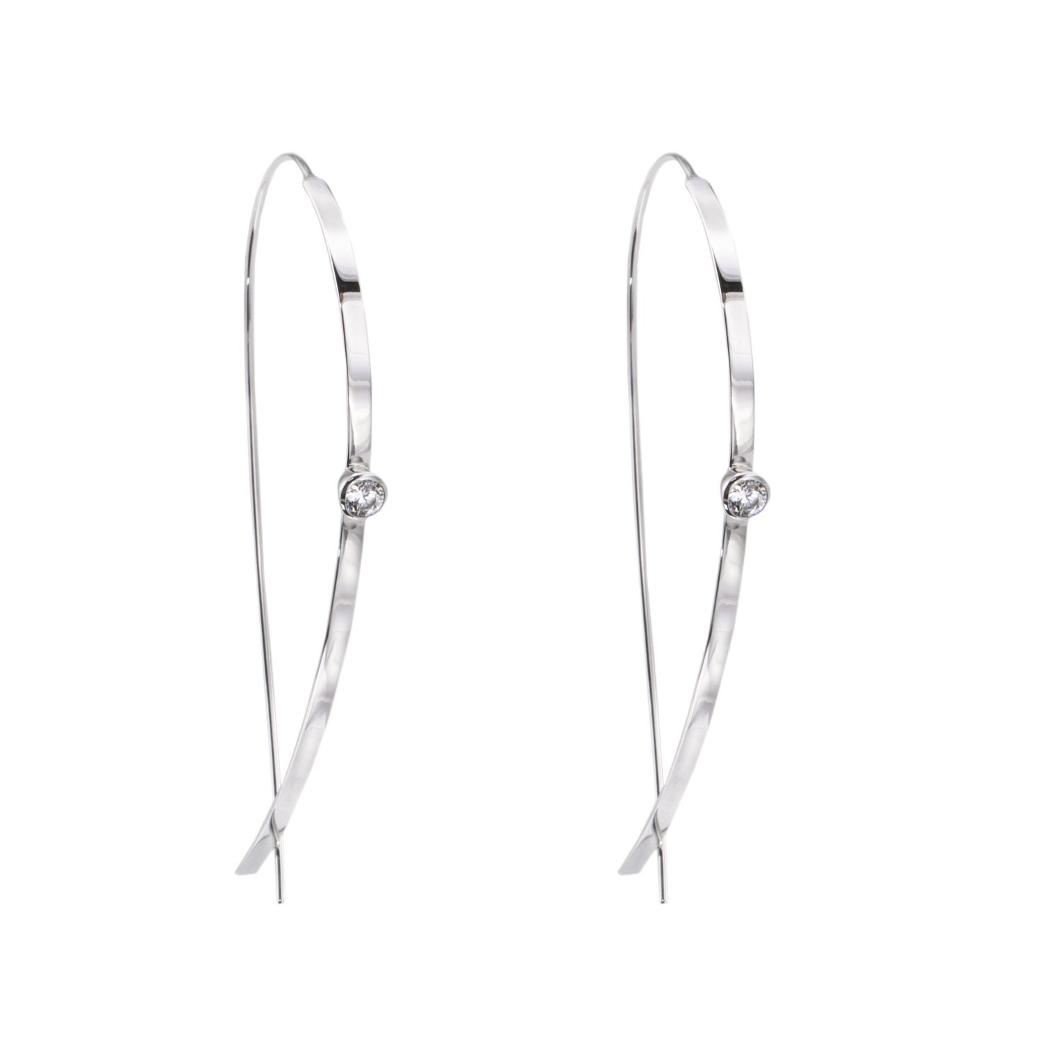 Pendientes de Plata con Circonita blanca