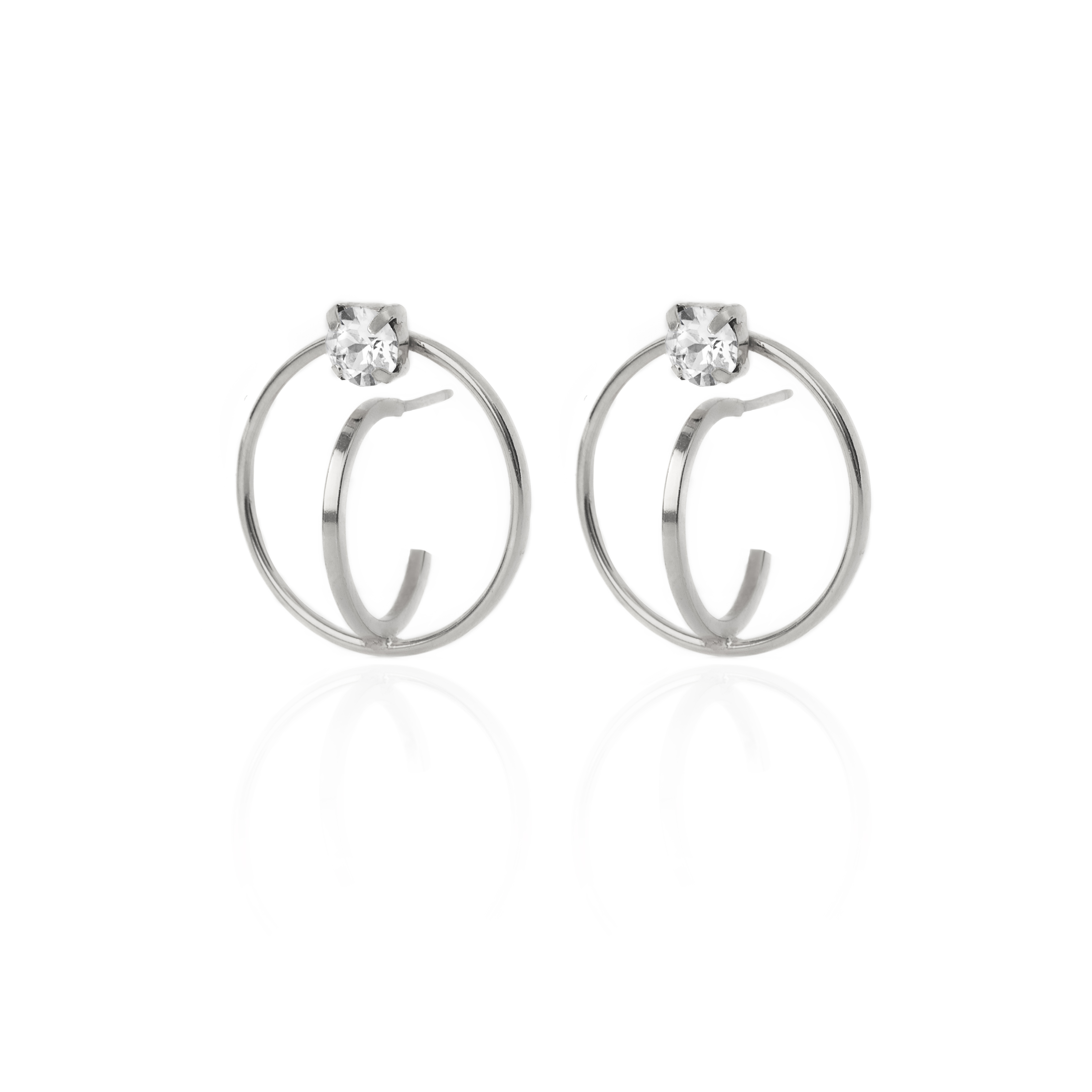 Pendientes Aro Karma Abha Plata de Victoria Cruz