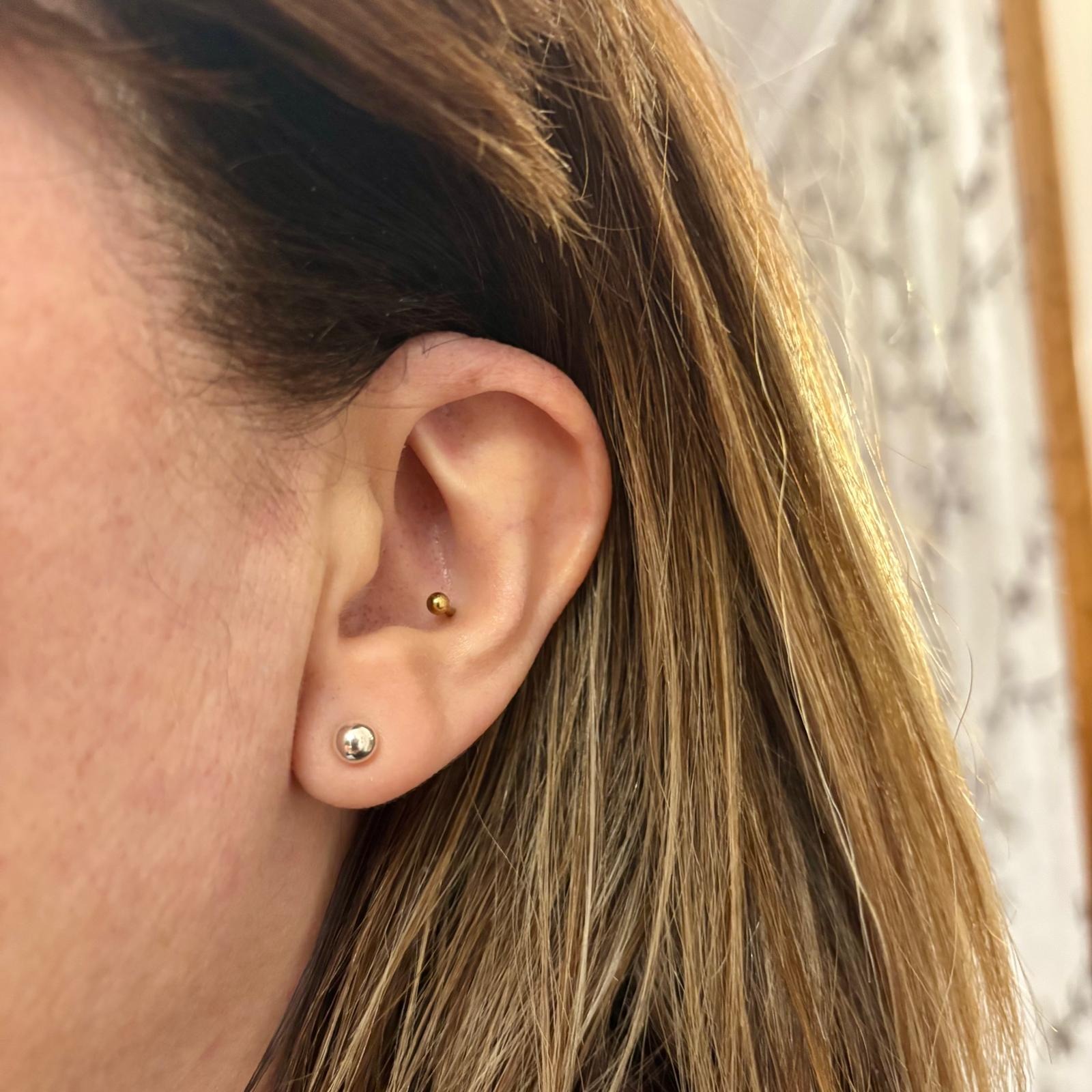 Pendientes de bola 5 Mm. en Plata de ley 3
