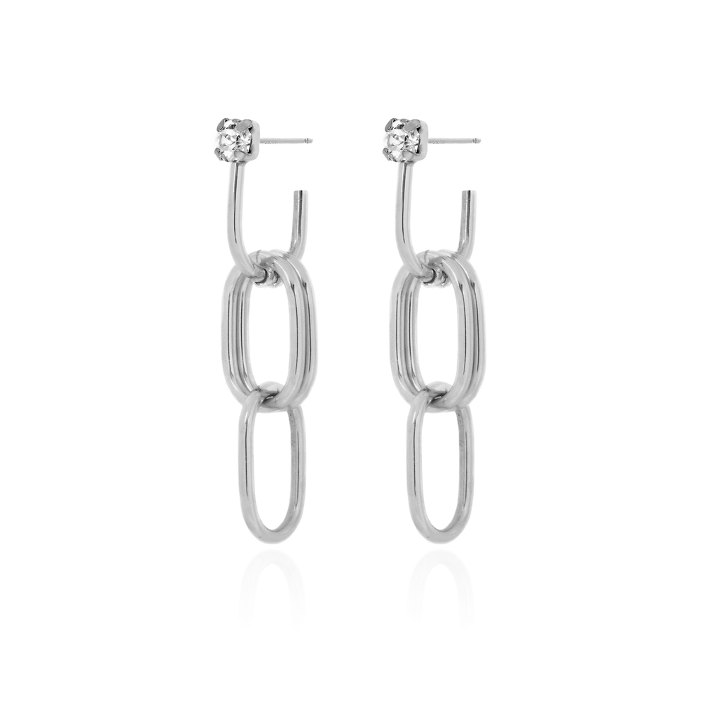 Pendientes Danaec Crystal en Plata y Swarovski de Victoria Cruz