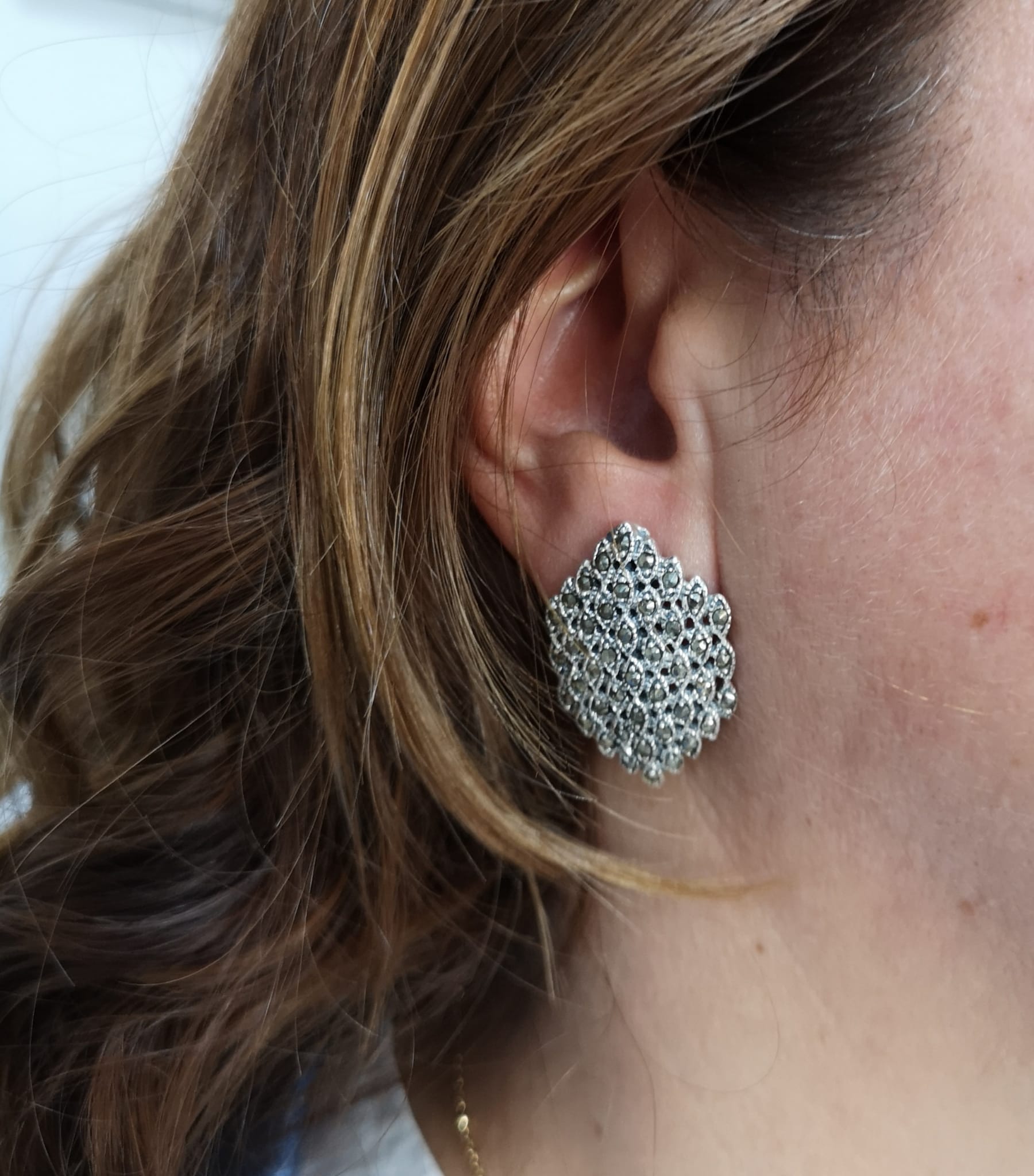 Pendientes para mujer en Plata vieja y Marquesitas 1