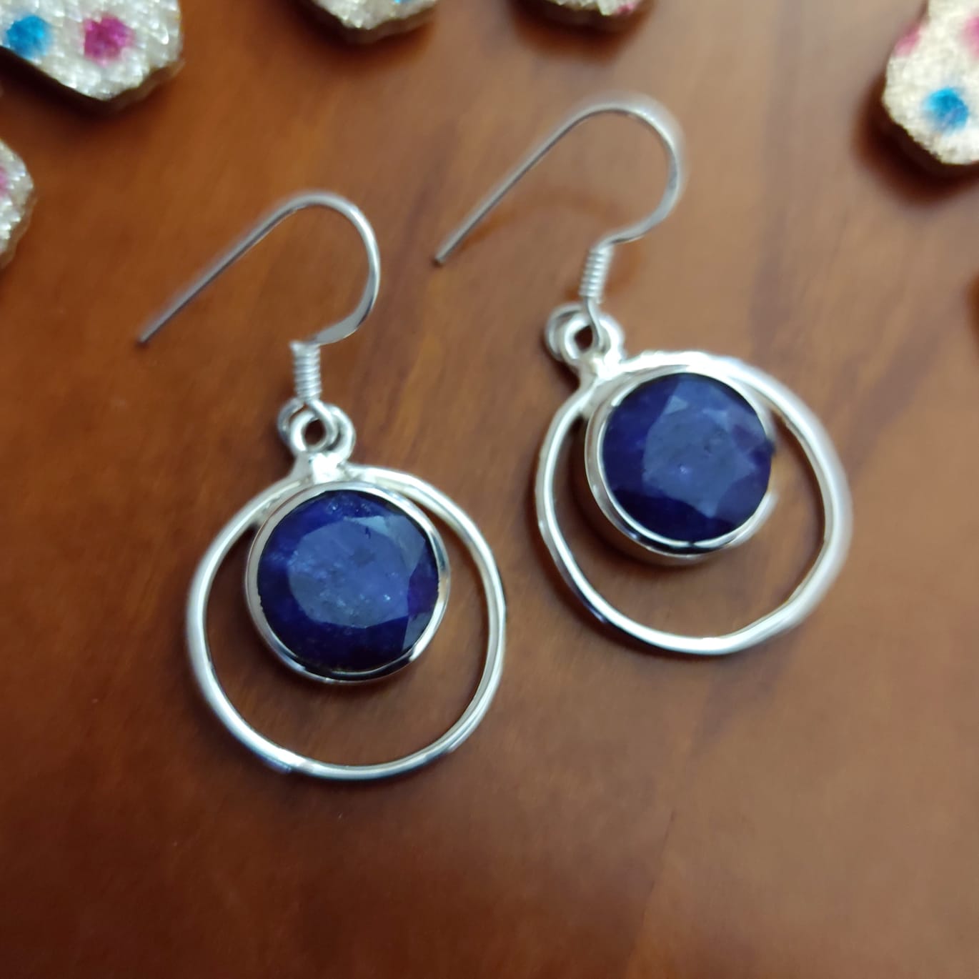 Pendientes Plata de ley con Lapislázuli 1