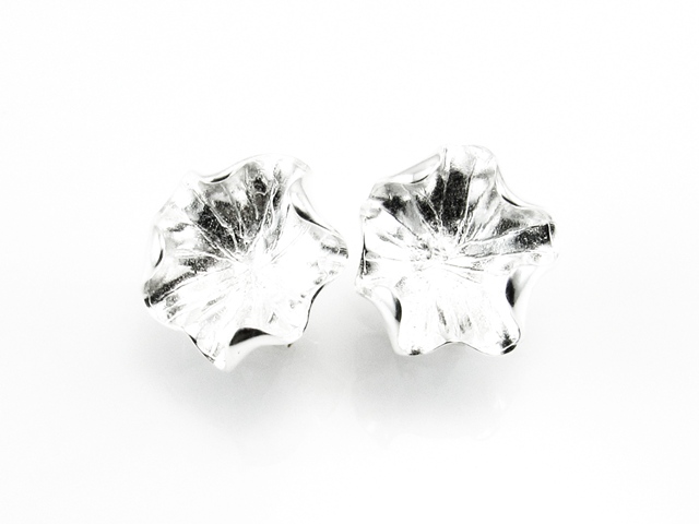 Pendientes wrinkle de Plata de ley