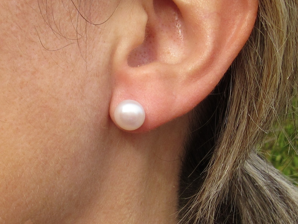 Pendientes ojo turco dobles de Plata, Perla y Circonitas 2