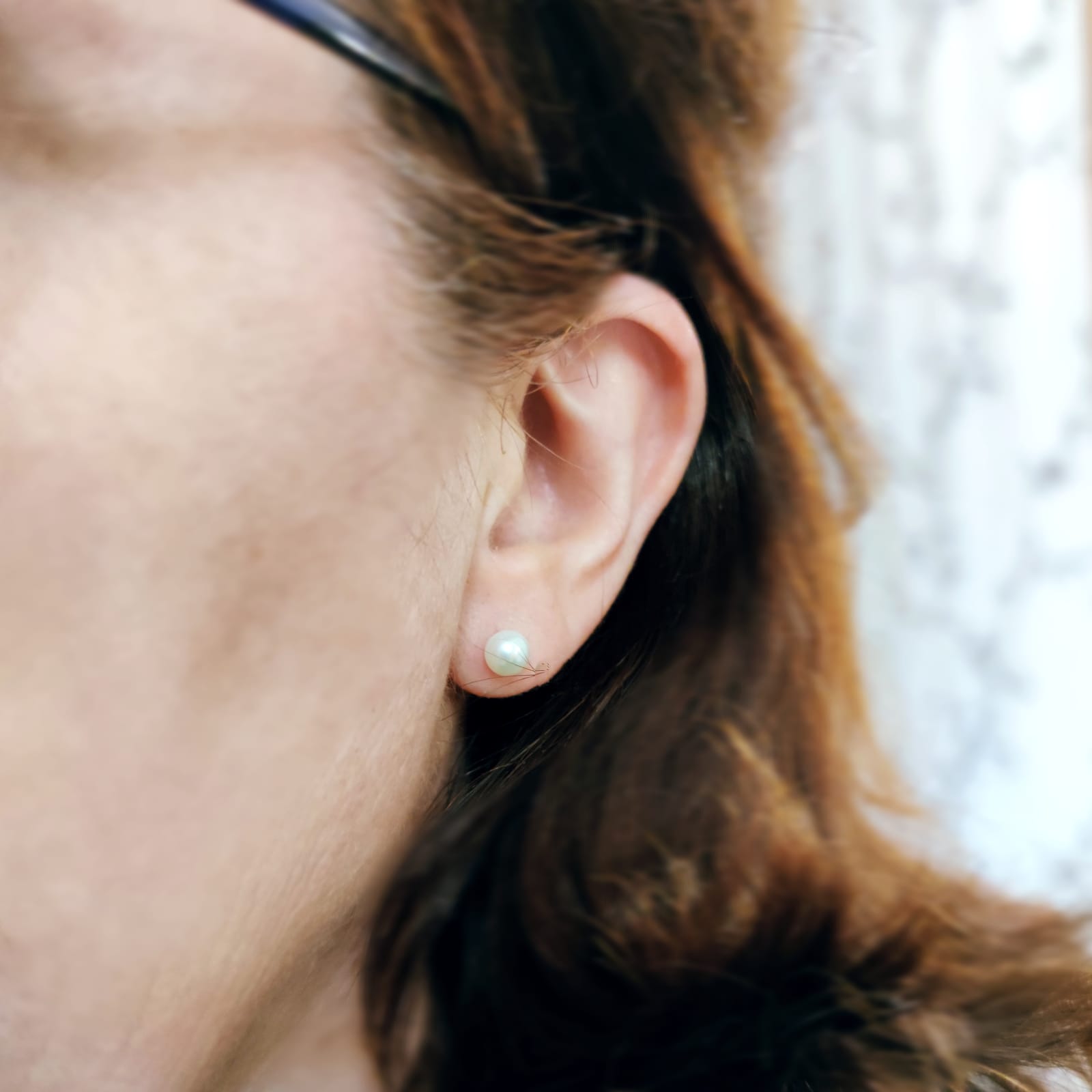 Pendientes Perlas cultivadas 6mm y Plata de ley 4