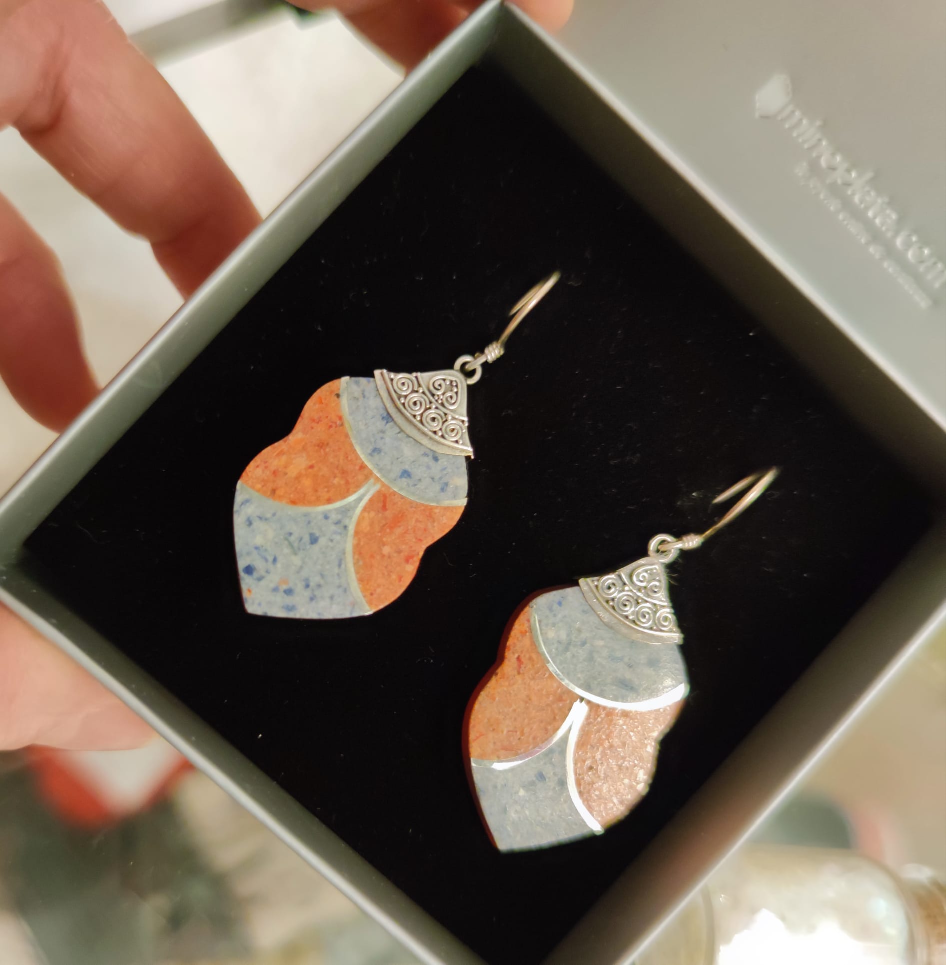 Pendientes largos para mujer en Plata de ley 2