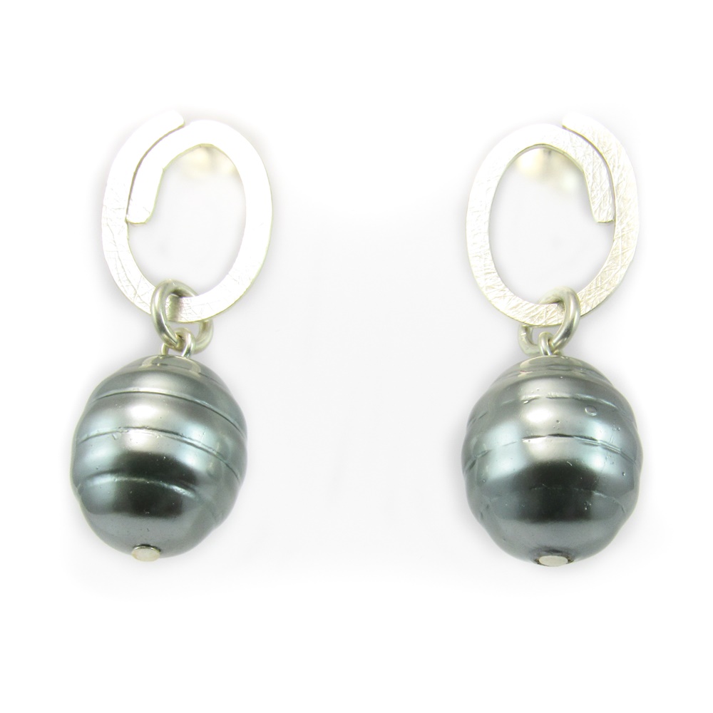 Pendientes Perlas de nacar y Plata de Ley