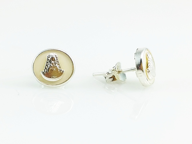 Pendientes de la Virgen del Rocío de Plata