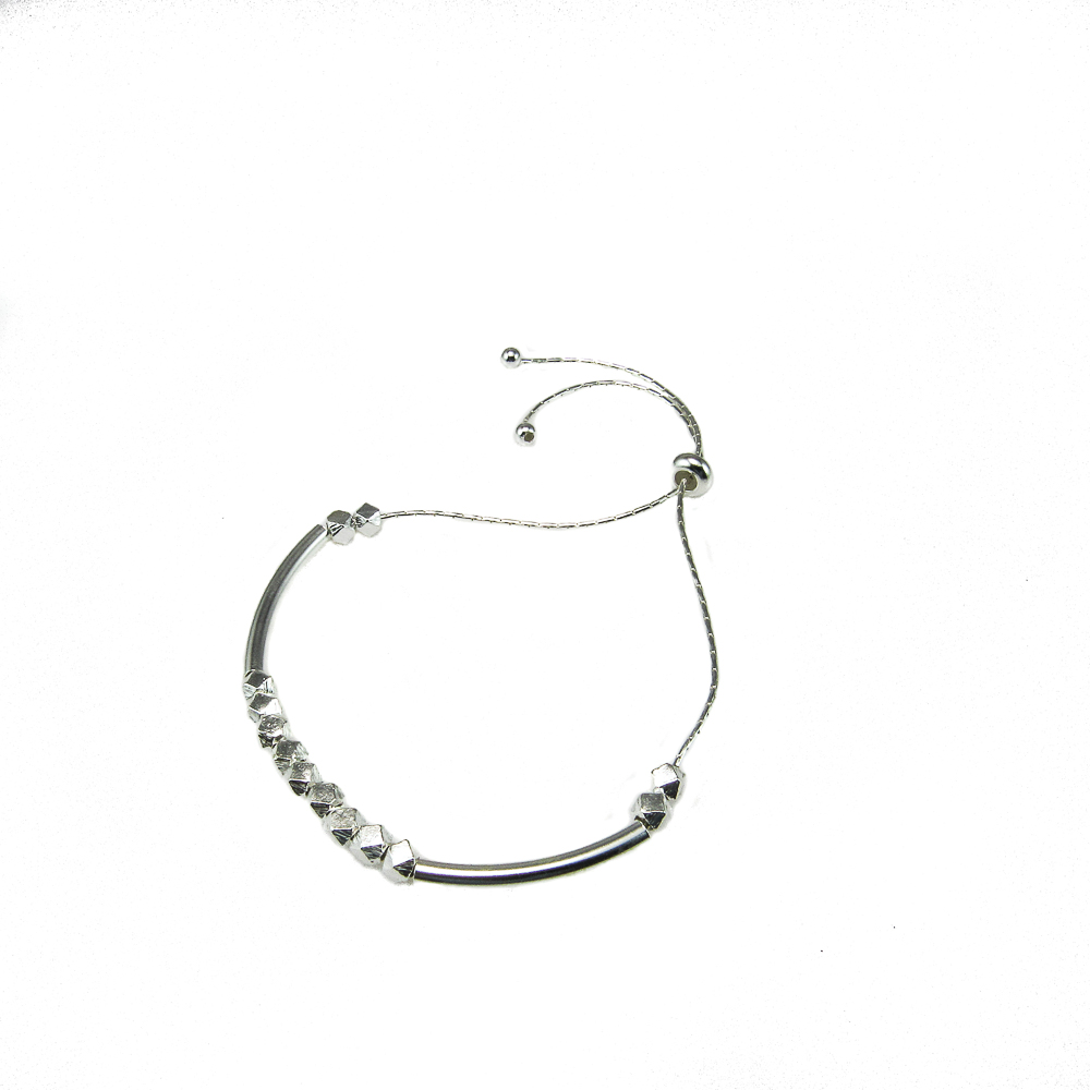 Pulsera ajustable de Plata de ley para mujer