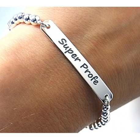 Pulsera de Plata bolas Super Profe 1