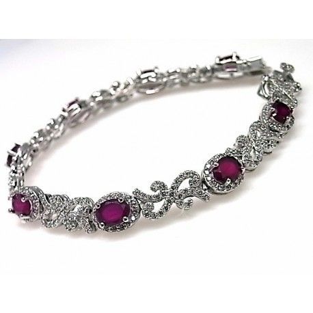 Pulsera de Plata con Circonitas engastadas