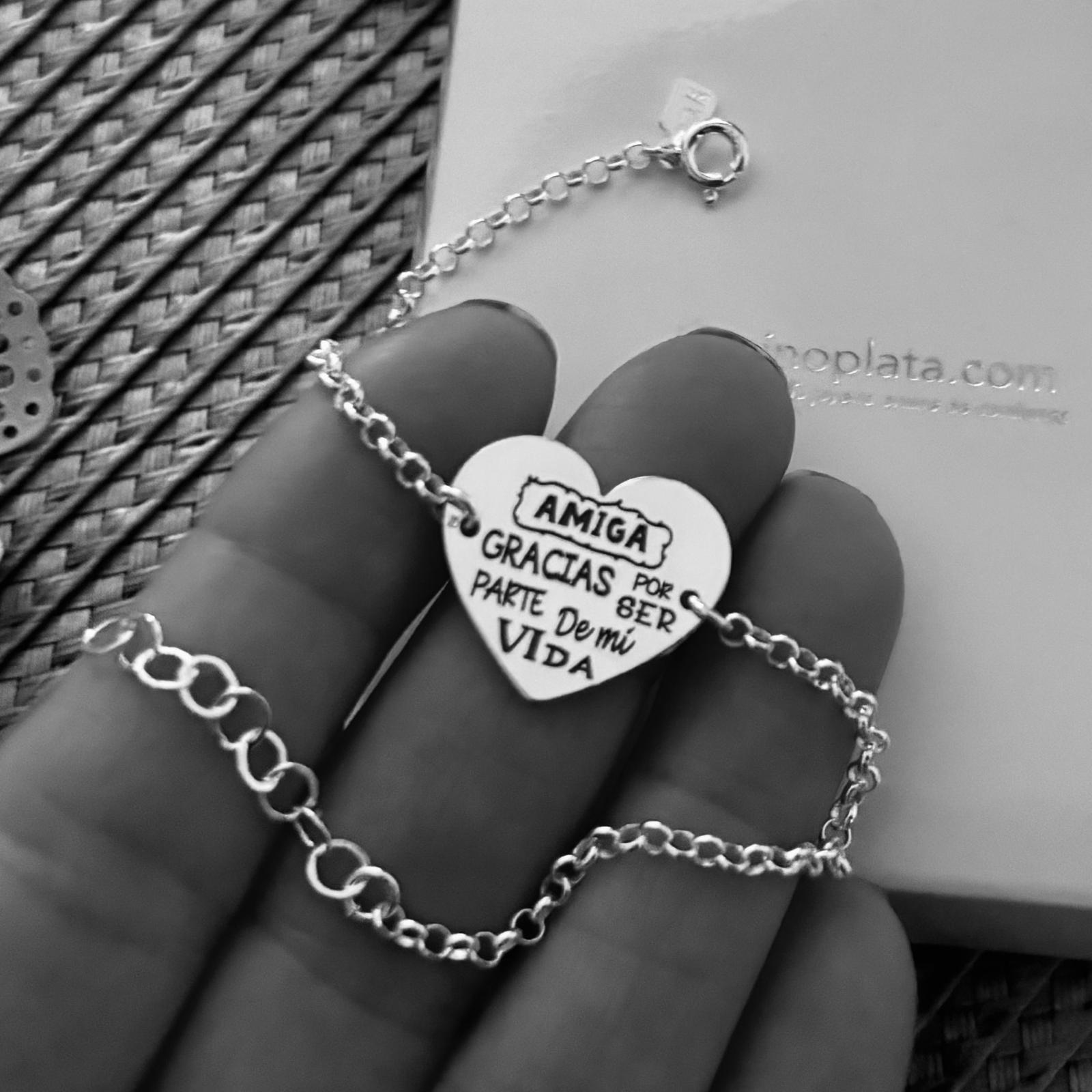 Pulsera corazón Plata 