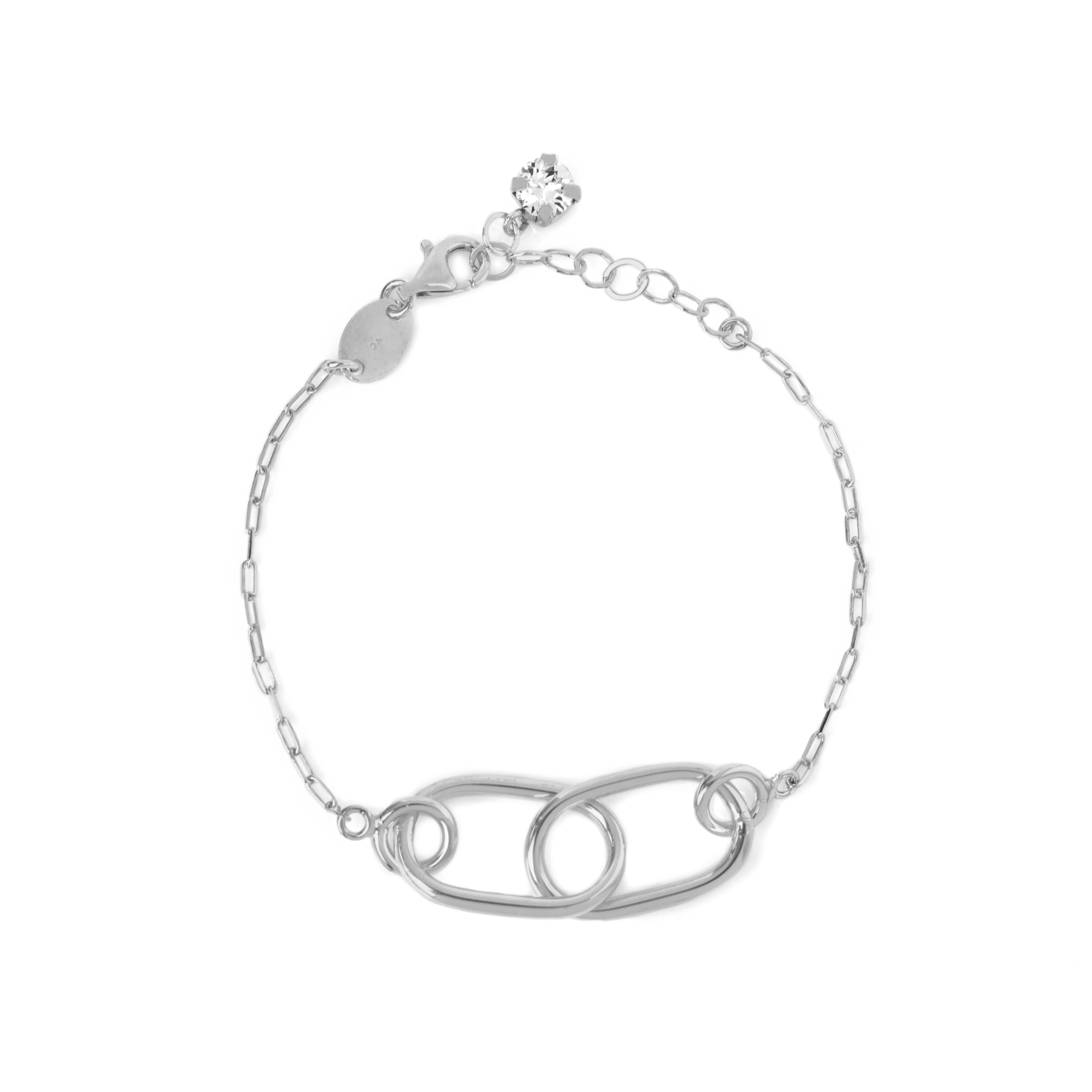 Pulsera Danaec Crystal en Plata y Swarovski Victoria Cruz