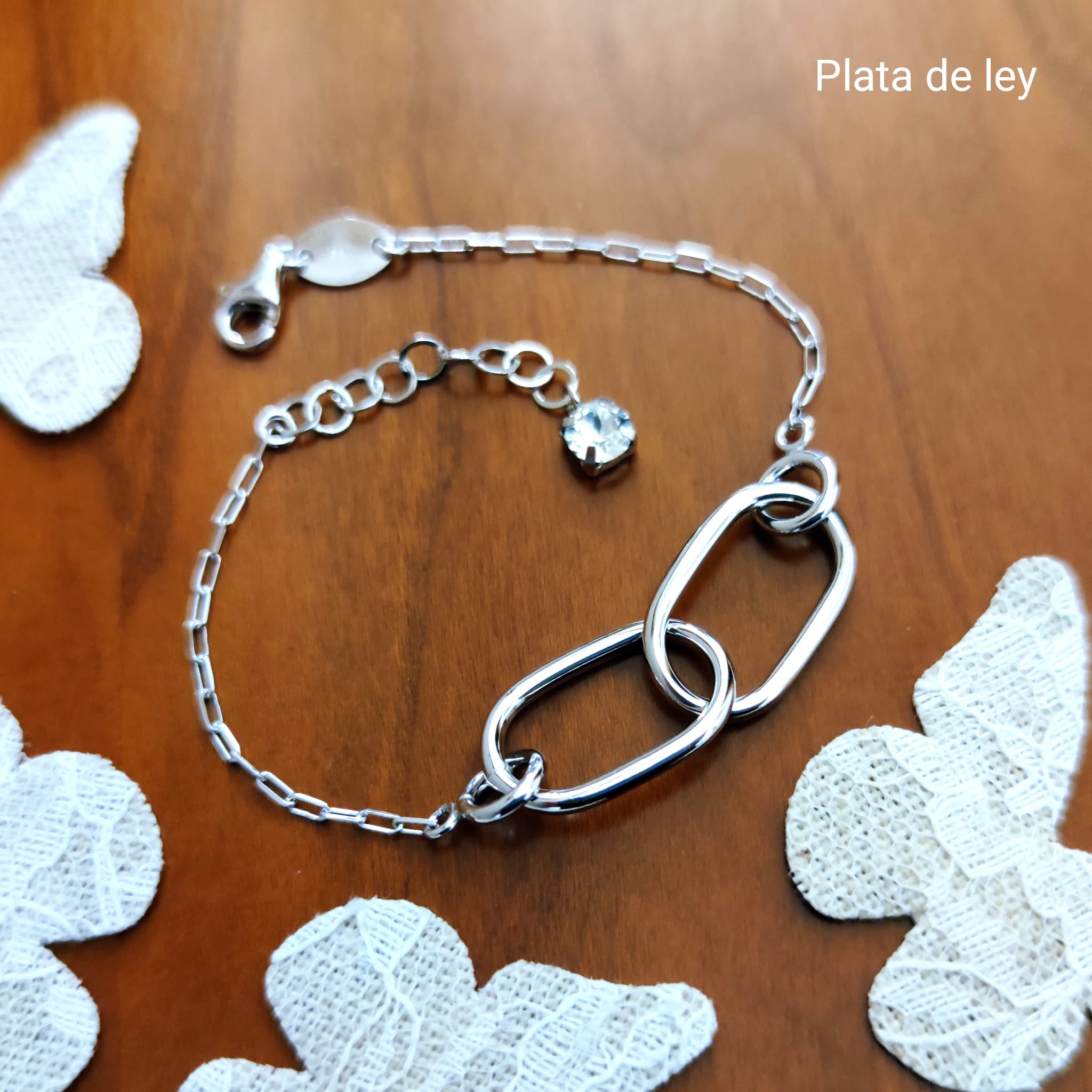 Pulsera Danaec Crystal en Plata y Swarovski Victoria Cruz 3