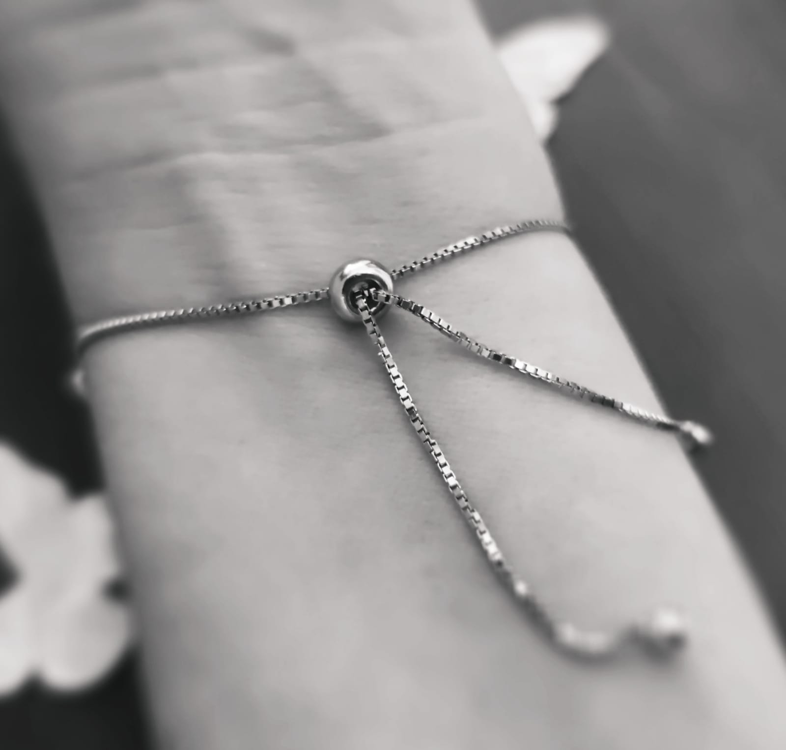 Pulsera ajustable Árbol de la vida Plata de ley con Circonitas 2