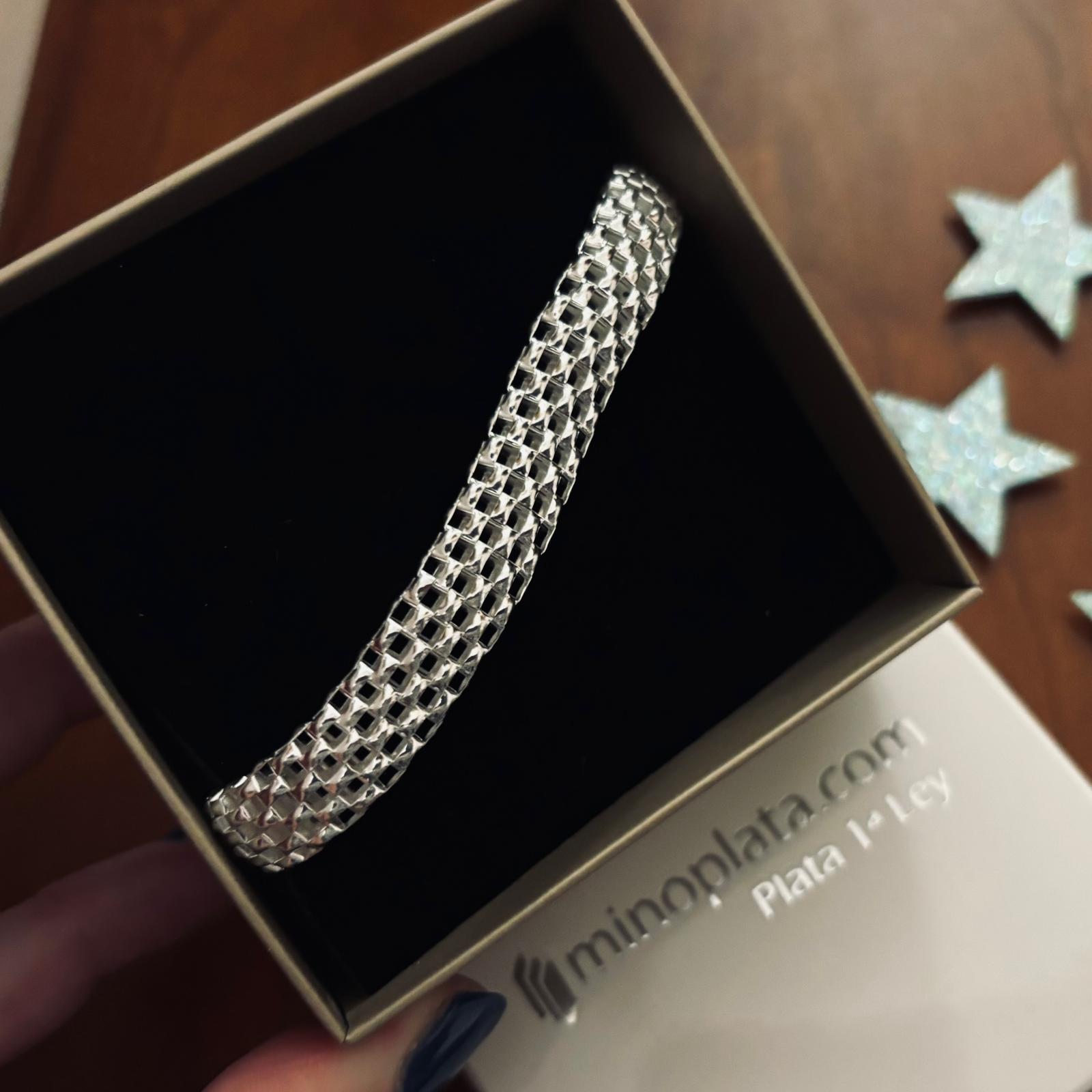 Pulsera malla de Plata de ley 925 3