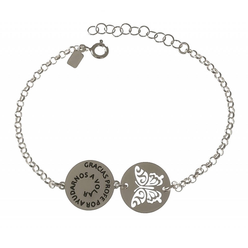 Pulsera de Plata mariposa 