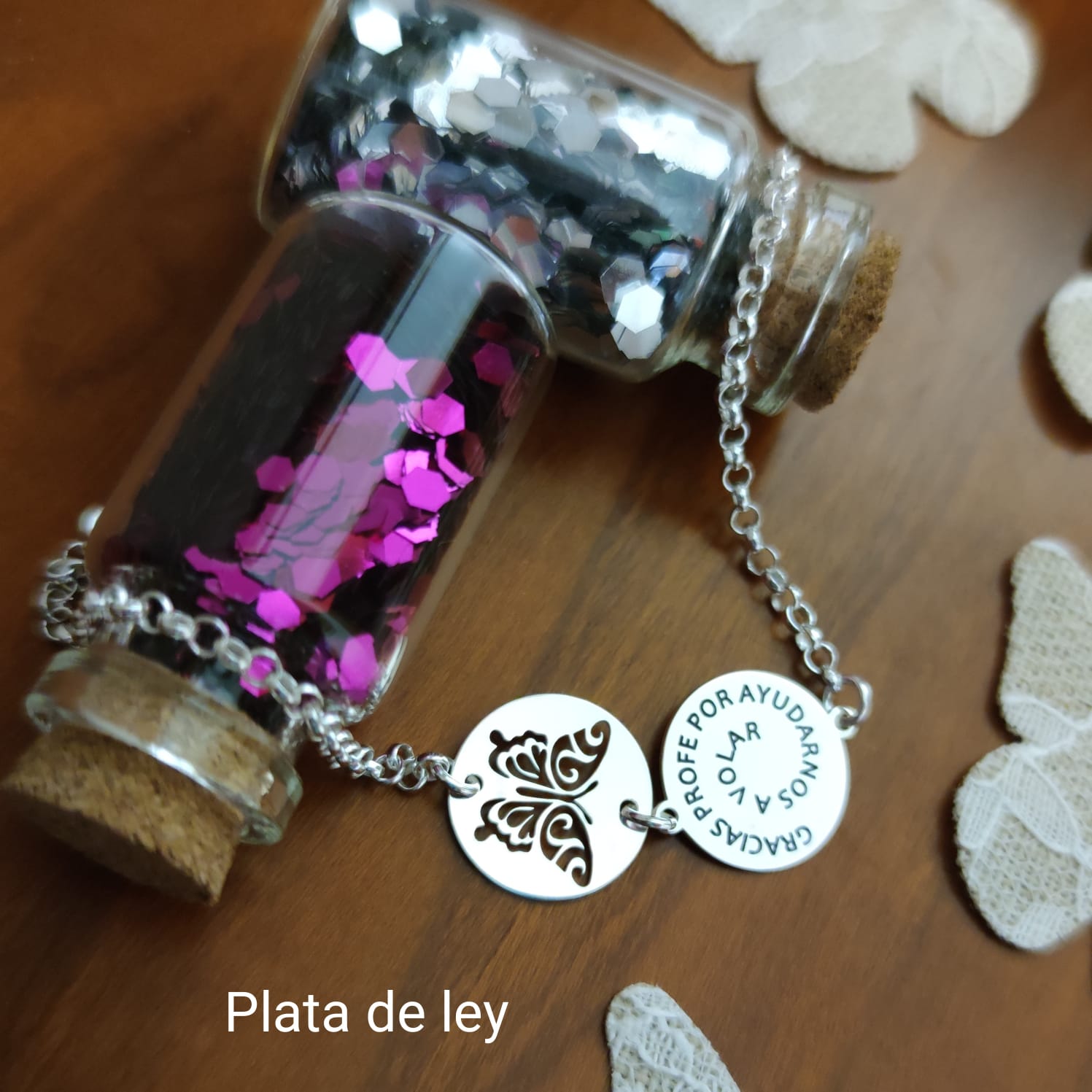 Pulsera de Plata mariposa 