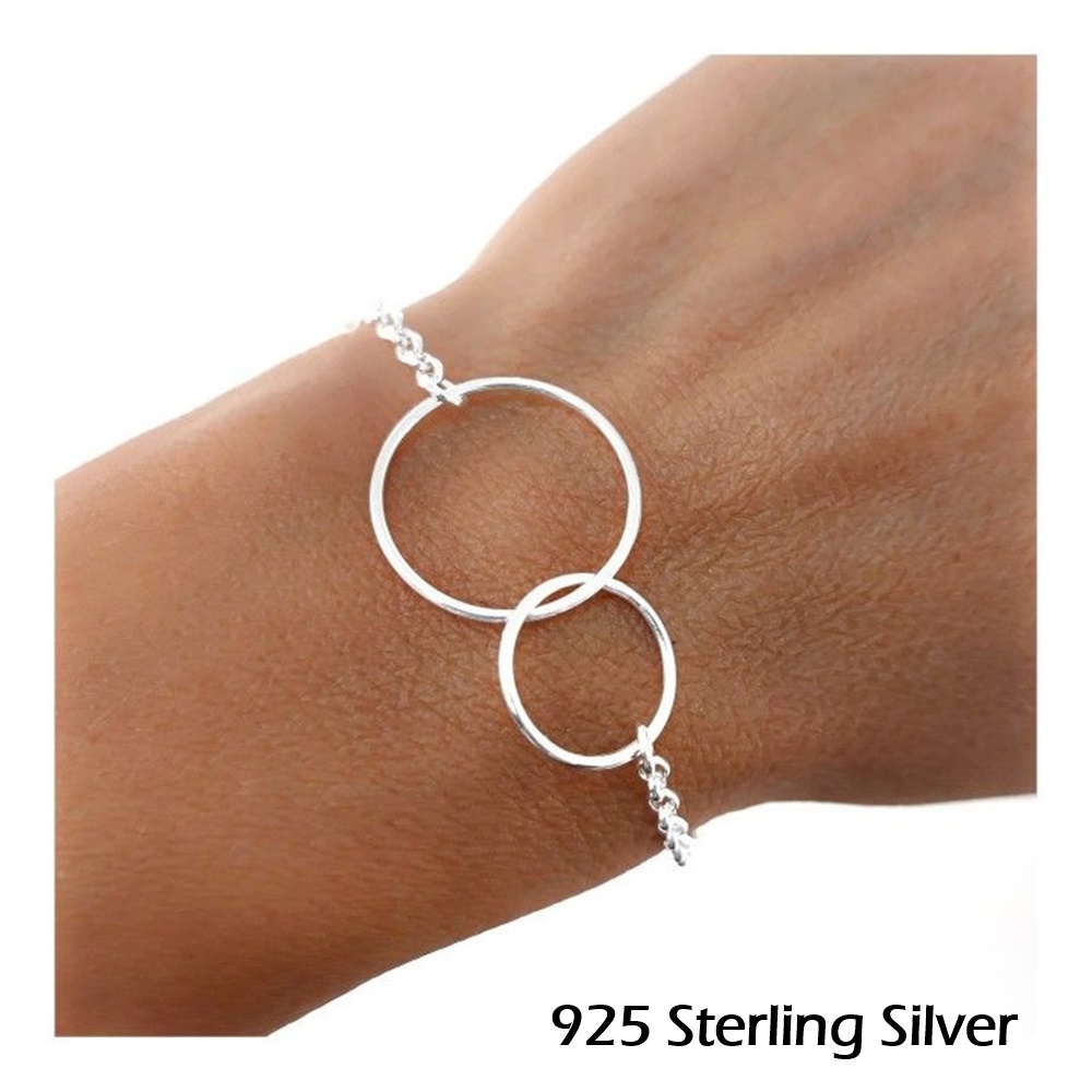 Pulsera Karma doble de Plata de ley 1