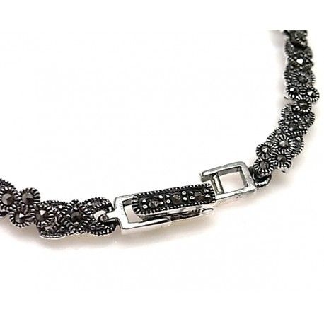 Pulsera de Plata con Marquesitas 1