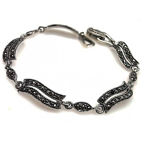 Pulsera de Plata vieja y Marquesitas