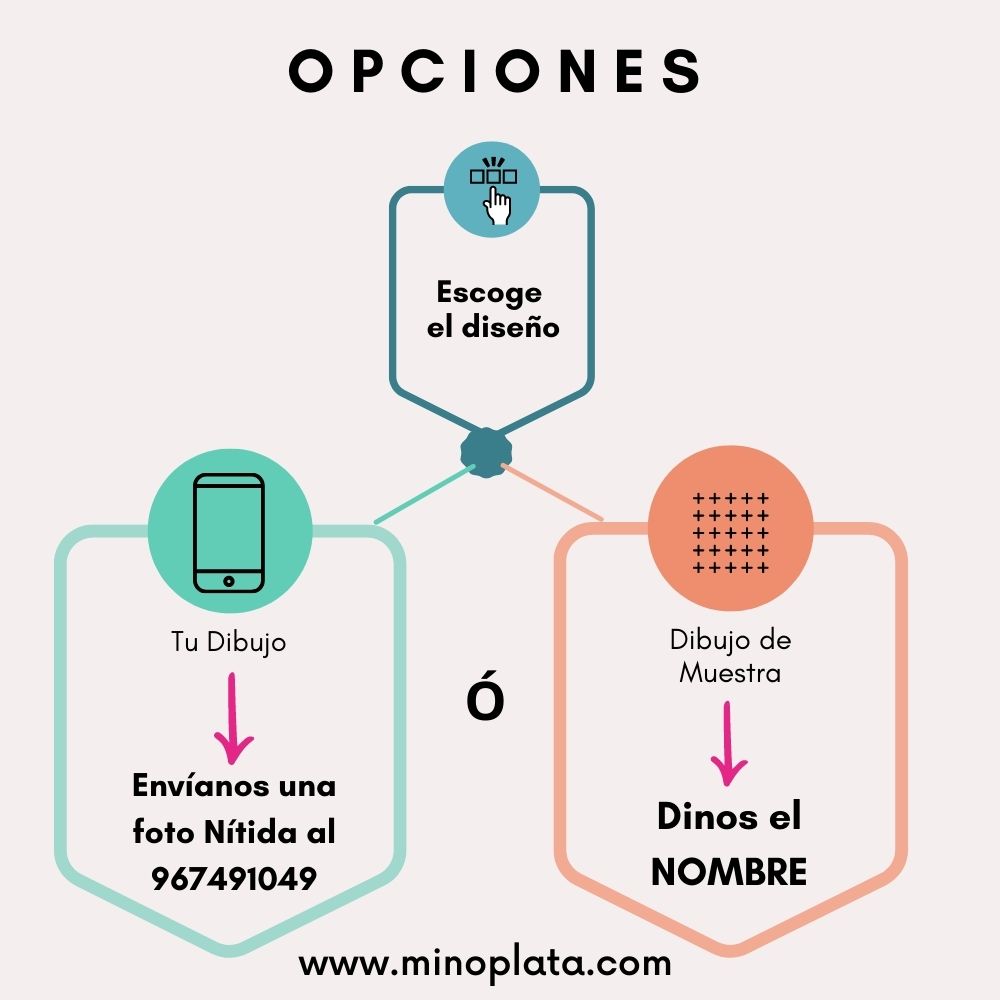 Colgante Dibujasueños de Plata de ley 23mm 2