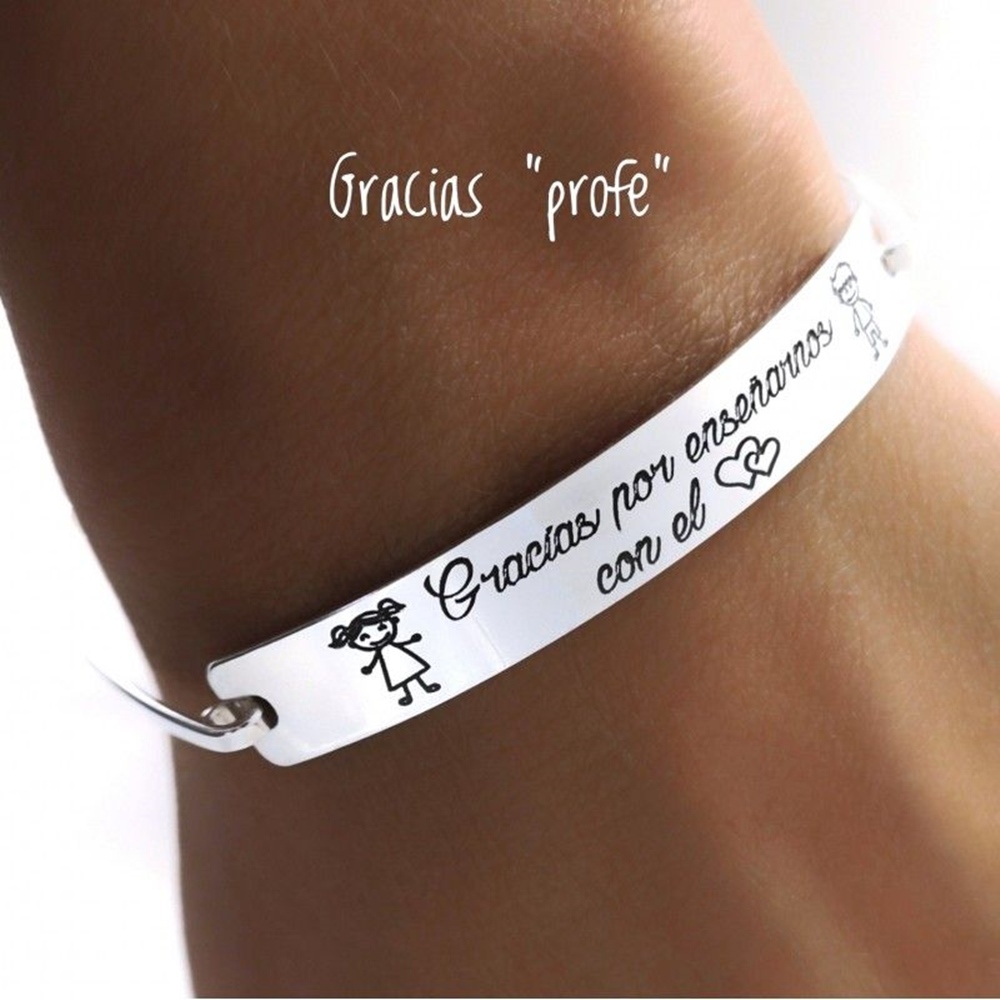 Pulsera rígida de Plata 