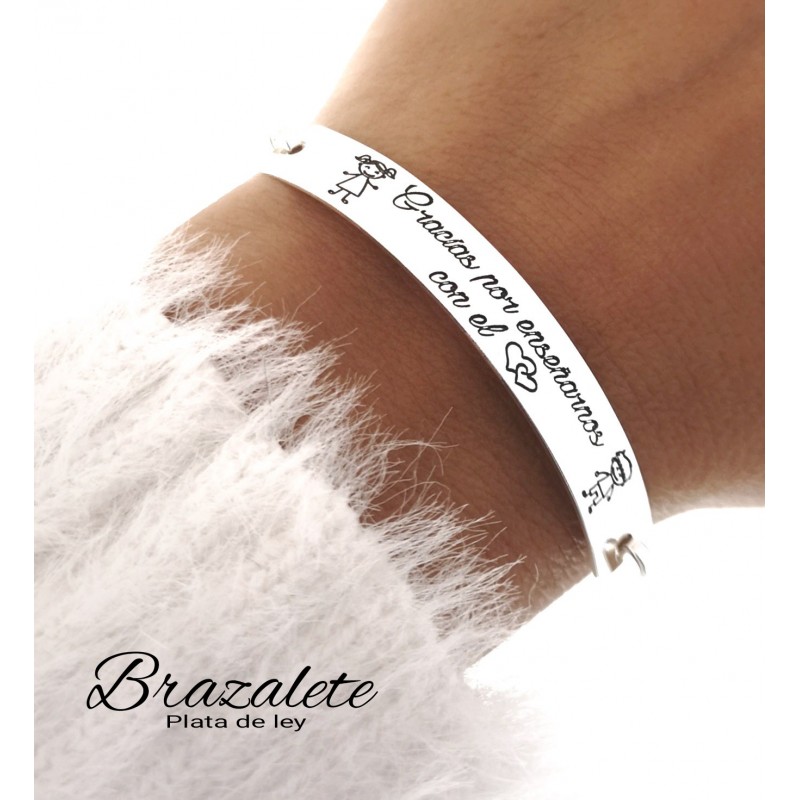 Pulsera rígida de Plata 