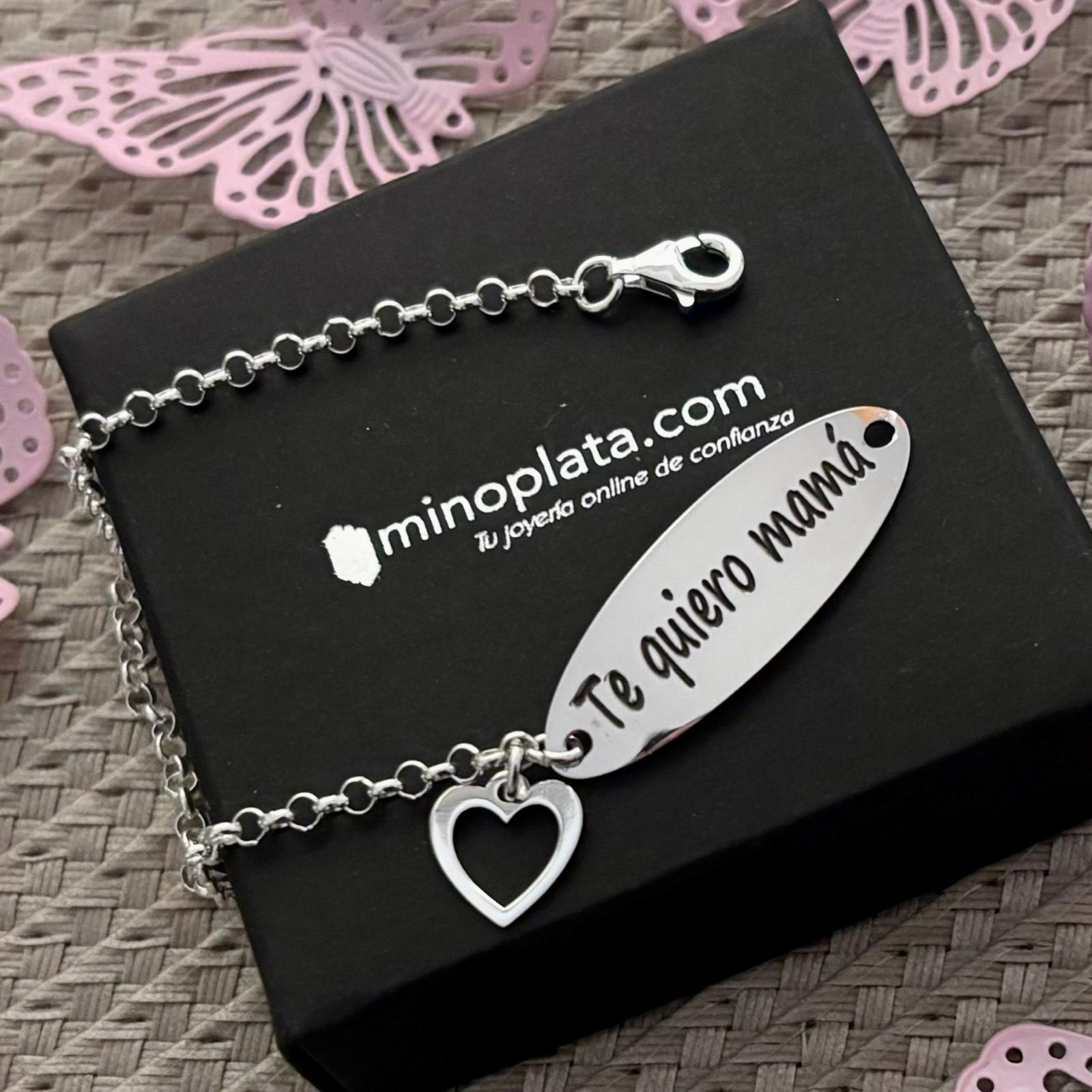 Pulsera Te quiero mamá de Plata 5