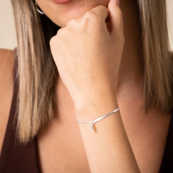 Pulsera trébol de la suerte de Plata de ley 925