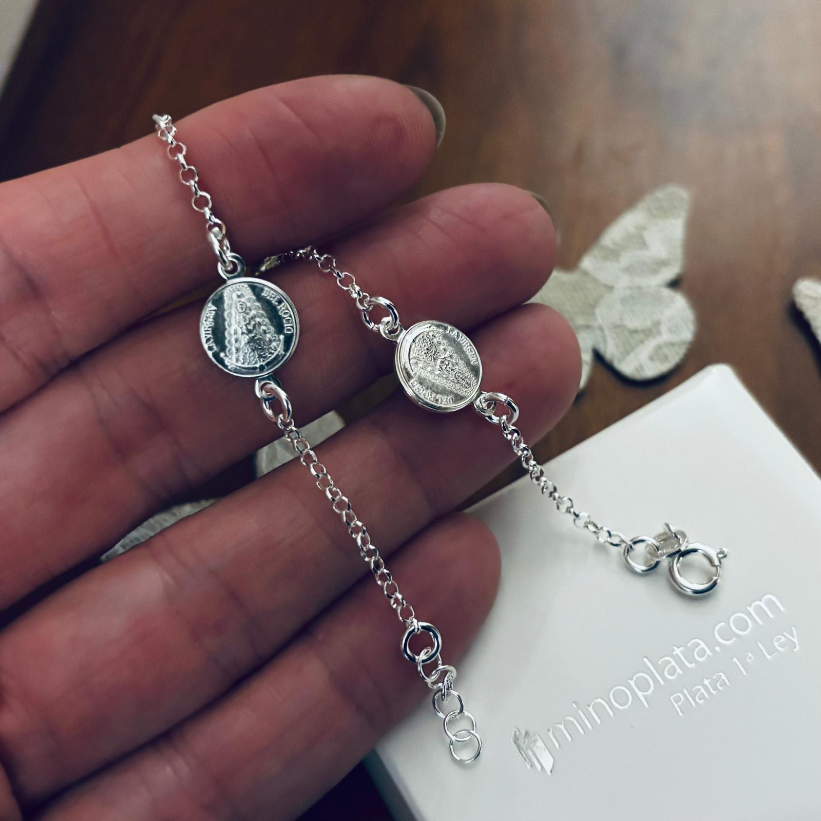 Pulsera Virgen del Rocío de Plata de ley 2