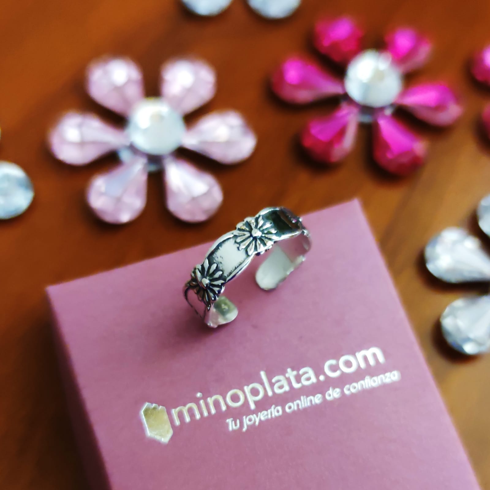Anillo de Plata oxidada para el dedo del pie 2