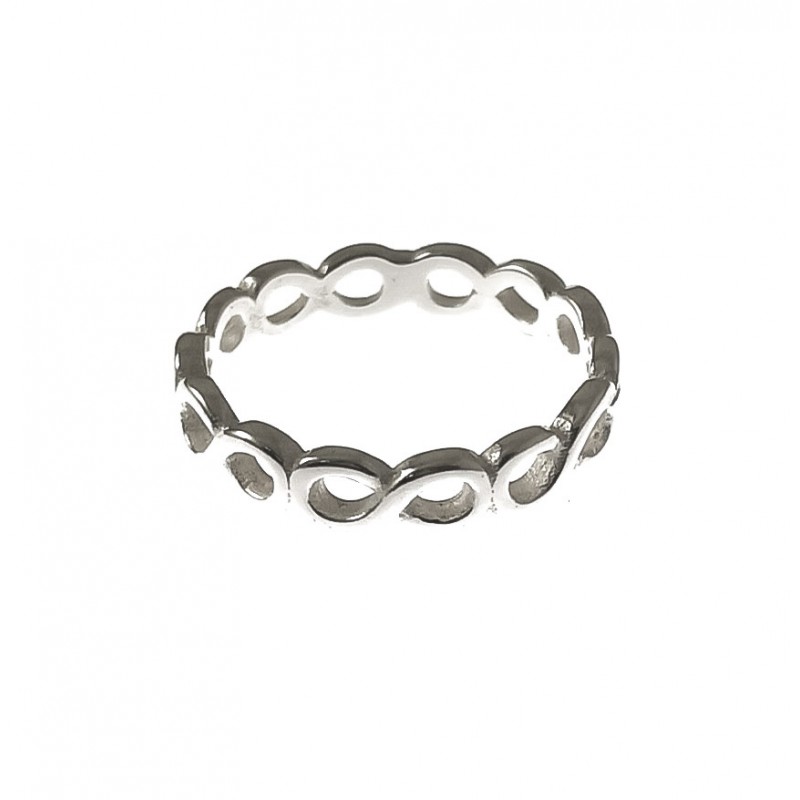 Anillo infinitos de Plata de ley