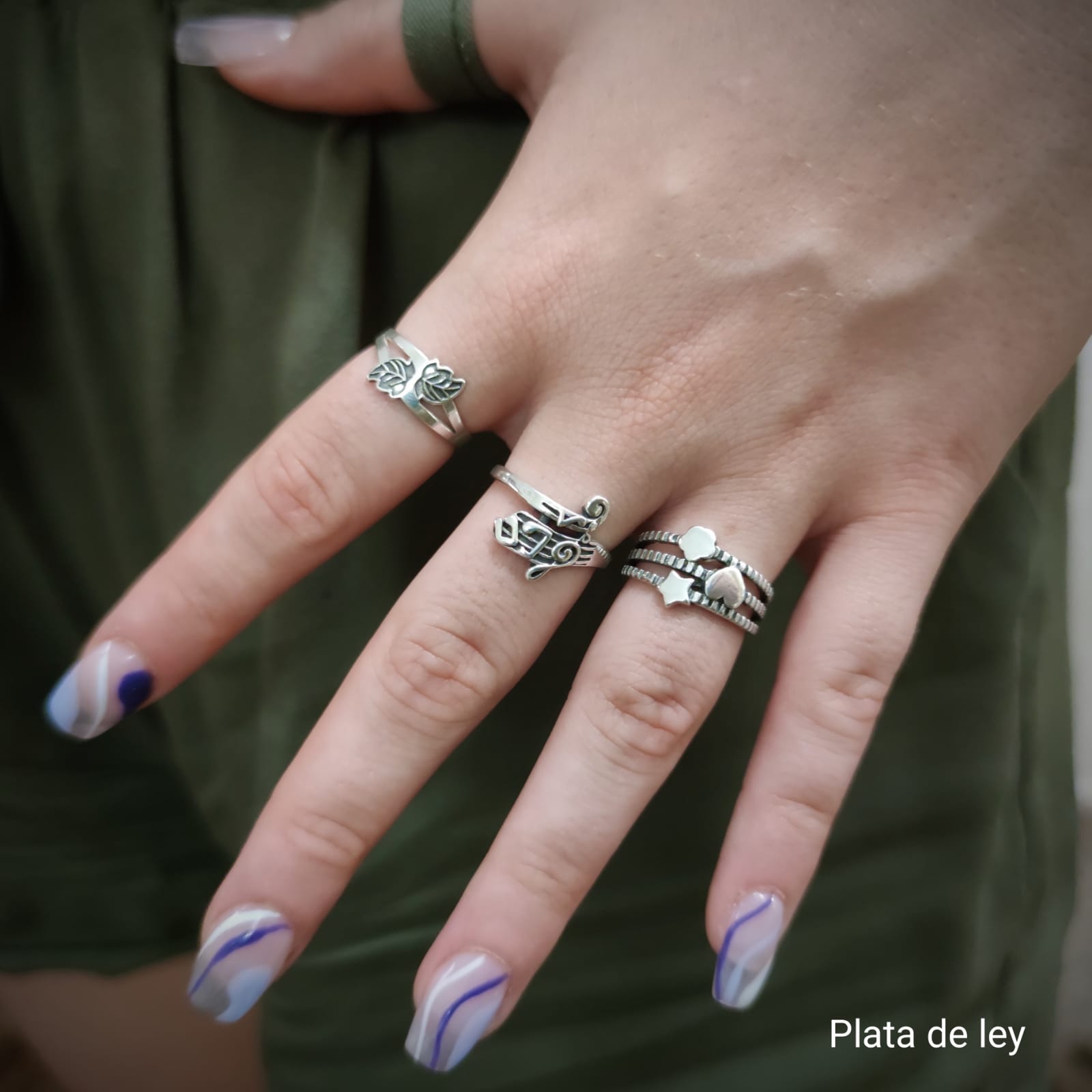Anillo notas musicales de Plata de ley 4