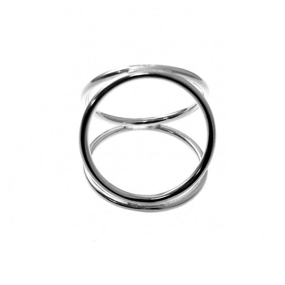 Anillo triple Karma de Plata de ley
