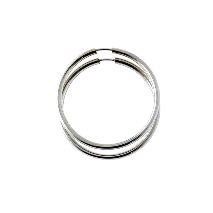 Pendientes aros gordos 40mm diámetro y 3mm anchos