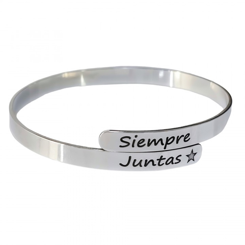 Brazalete de Plata de ley siempre juntas